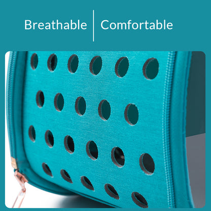 Transparent Pet Backpack Carrier – Breathable Dog & Cat Travel Bag with Ventilation, Portable Puppy & Kitten Cage (39×27×30cm)