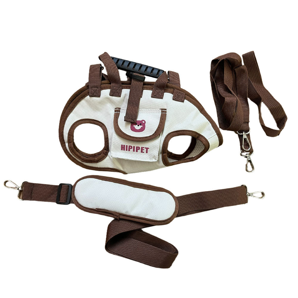 3-Pack Outdoor Dog Carrier Backpack with Harness & Leash – Breathable Pet Sling Crossbody Bag for Small Dogs & Cats