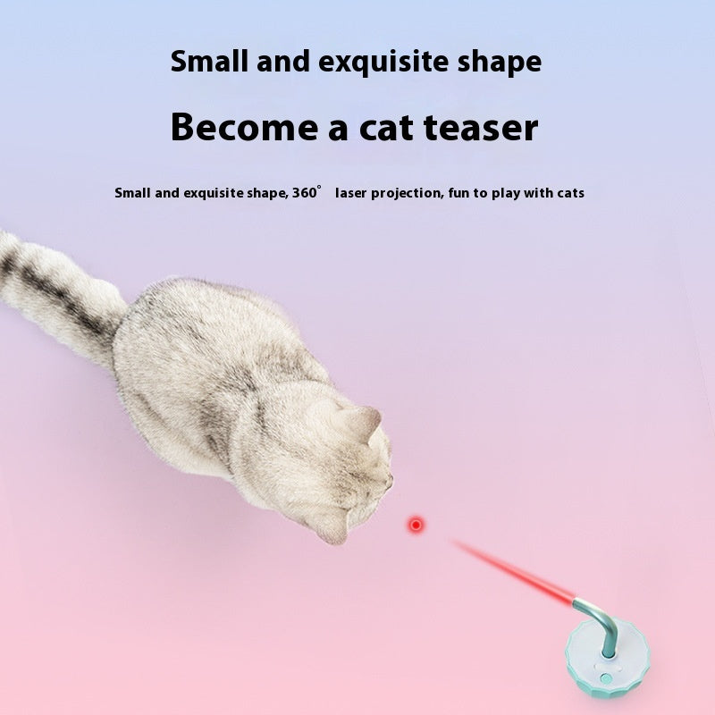 Cat Umbrella Laser Toy – Interactive Automatic Tumbler Toy for Indoor Cats, USB Rechargeable Smart Laser Game