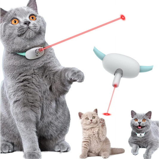 Smart Laser Cat Collar Toy – Automatic USB Rechargeable Teasing Collar