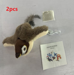 Interactive Pet Plush Toy with Sound & Motion – Electric Jumping Fish & Flapping Bird Chew Toy for Dogs and Cats