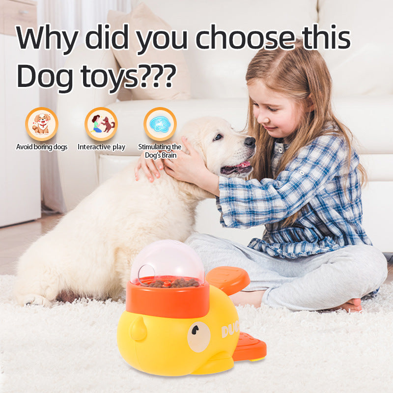 Interactive Puzzle Feeder for Dogs & Cats – Cartoon Duck Treat Dispenser Toy