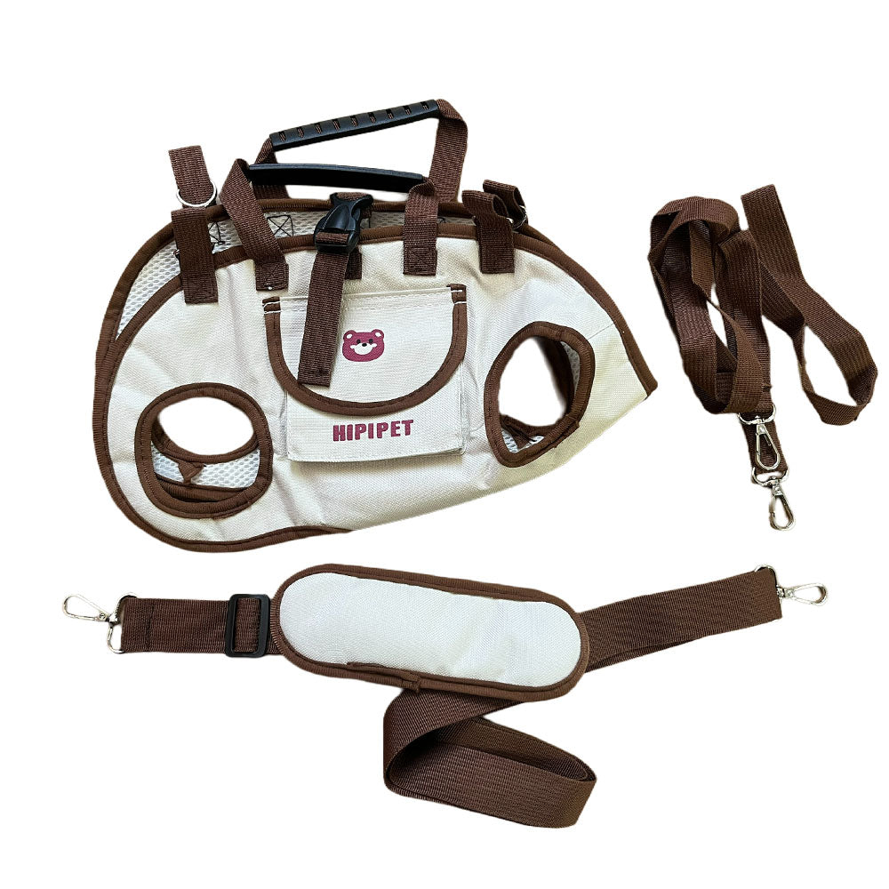 3-Pack Outdoor Dog Carrier Backpack with Harness & Leash – Breathable Pet Sling Crossbody Bag for Small Dogs & Cats