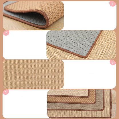 Sisal Cat Scratch Mat, Durable Scratch-Resistant Cat Scratching Board Rug Pad