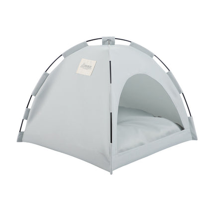 Cooling Cat & Dog Tent Bed – Portable Pet House with Cushion for Indoor & Travel