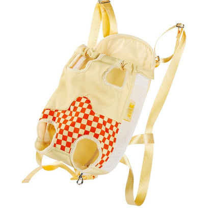 Ultra-Soft Pet Chest Carrier Backpack - Lightweight Breathable Cat & Small Dog Travel Bag with 3 Sizes (M, L, XL)