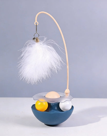 Interactive Cat Toy Ball with Bell – Self-Play Mint Ball Teaser for Indoor Cats