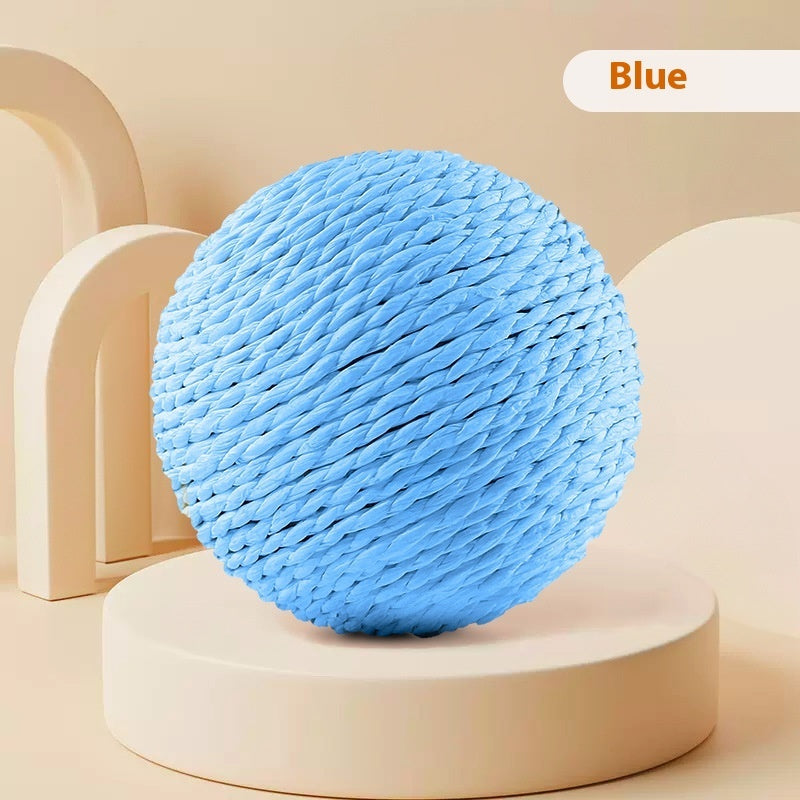 Oversized Sisal Cat Toy Ball – Interactive Scratching Ball for Indoor Cats, Durable Stress Relief Cat Scratcher & Play Toy