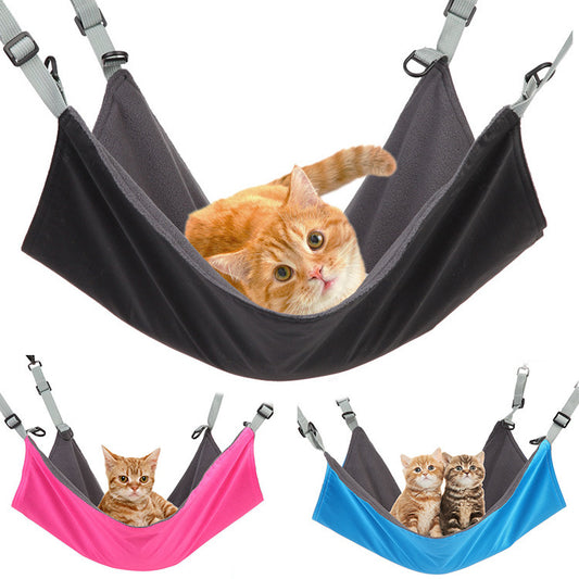 Hanging Cat & Small Dog Hammock Bed – Dual-Sided, Waterproof & Space-Saving