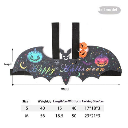 Halloween Pet Bat Wings Costume for Cats & Small Dogs – Cute Pumpkin, Ghost, and Bat Cosplay Outfits