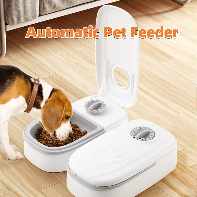 Automatic Pet Feeder Timer Gravity Food Water Dispenser for Cats Dogs