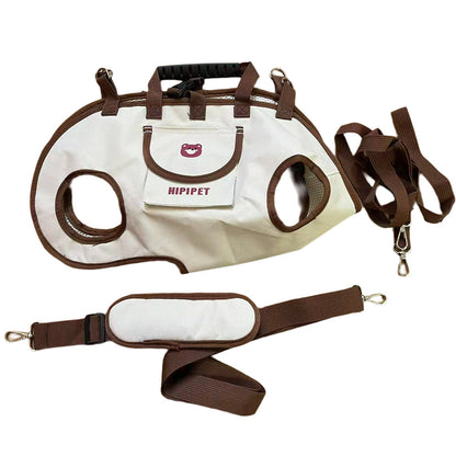 3-Pack Outdoor Dog Carrier Backpack with Harness & Leash – Breathable Pet Sling Crossbody Bag for Small Dogs & Cats