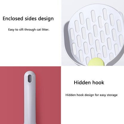 Multifunctional Cat Litter Scoop with Bag Storage – Pet Waste Cleaner for Cats & Dogs