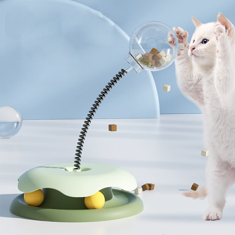 Interactive Cat Toy with Treat Dispenser – Keep Your Kitty Engaged & Rewarded