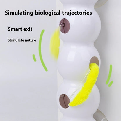 Automatic Interactive Cat Toy with Motion Sensor, Rechargeable Teasing Tail Toy for Kittens
